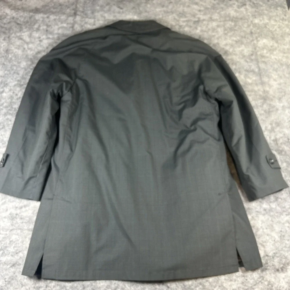 Vintage Inca The Falcon Boston Mens M‎ Gray 100% Alpaca Pile Trench Coat Jacket
